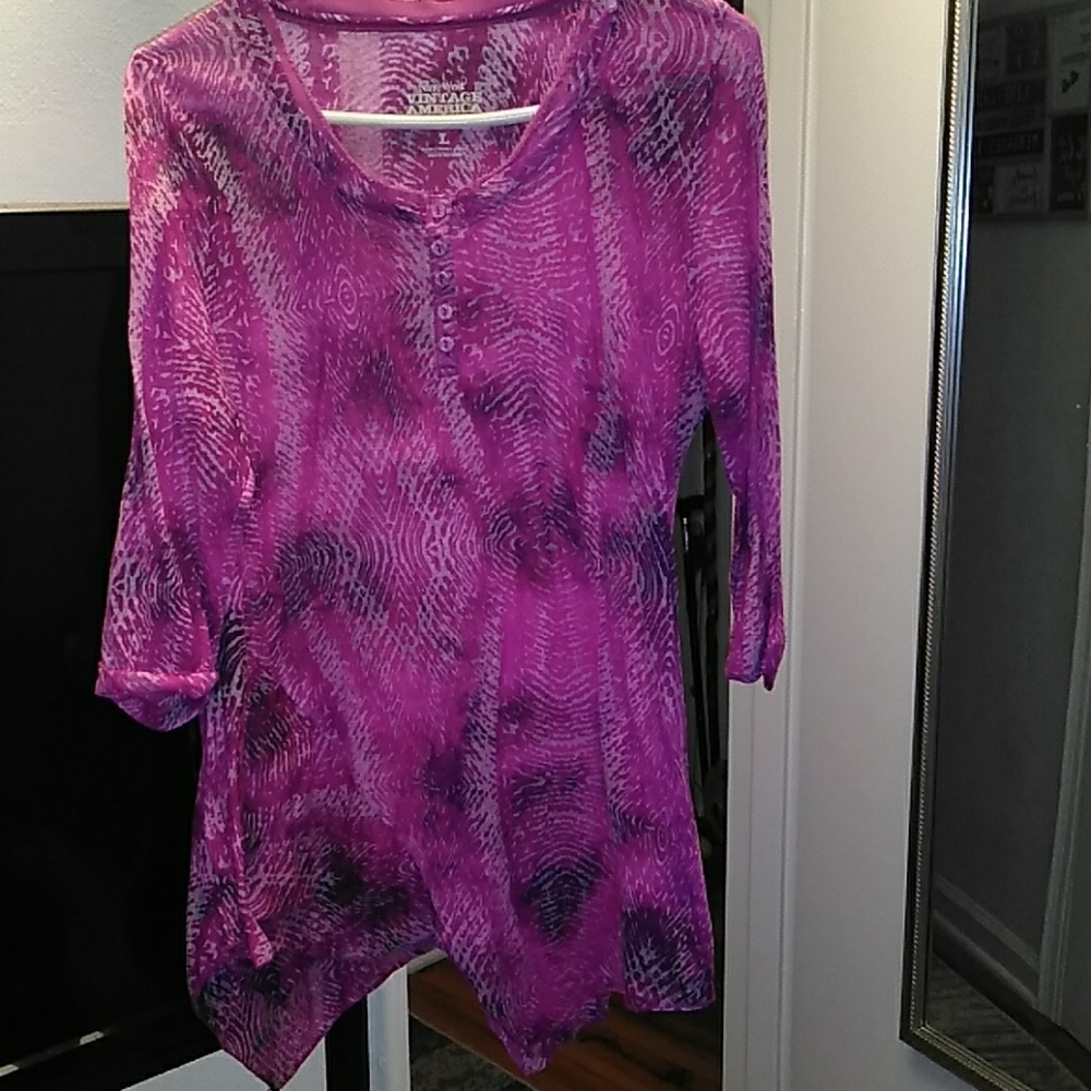 Sheer pink top